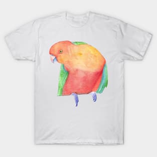 Watercolor Australian King Parrot painting T-Shirt